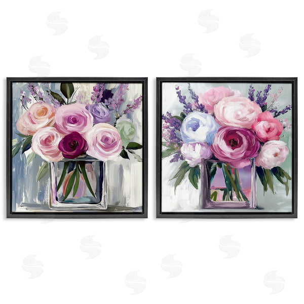 Stupell Industries Annabelle Hall | Cubic Vases Of Flowers