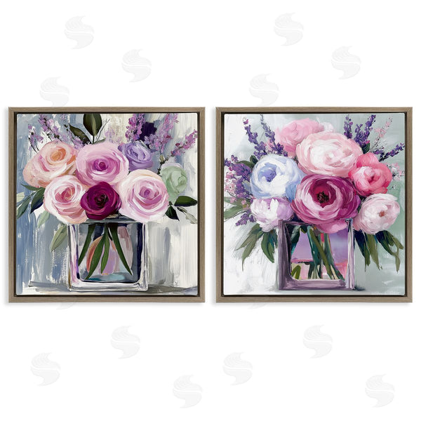Stupell Industries Annabelle Hall | Cubic Vases Of Flowers