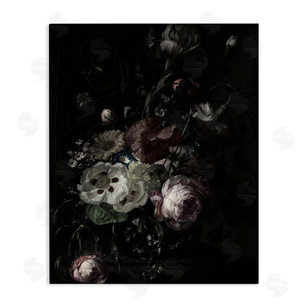 stupell industries Annabelle Hall | Dark Arrangement of Flowers Wall Art