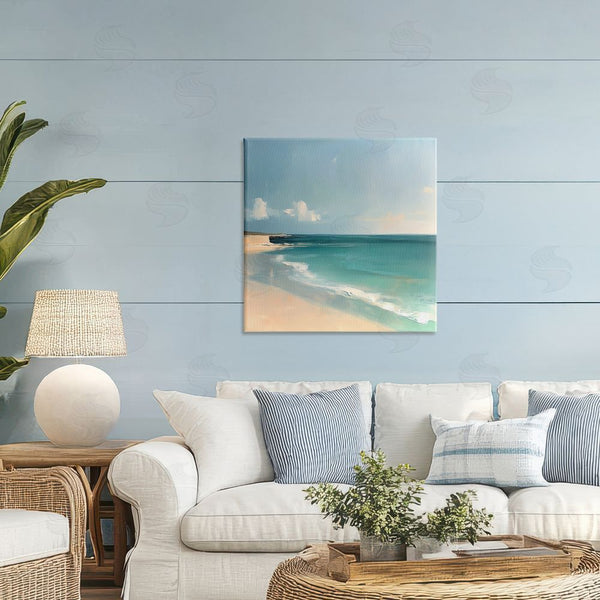 Stupell Industries Annabelle Hall | Expressive Turquoise Horizon