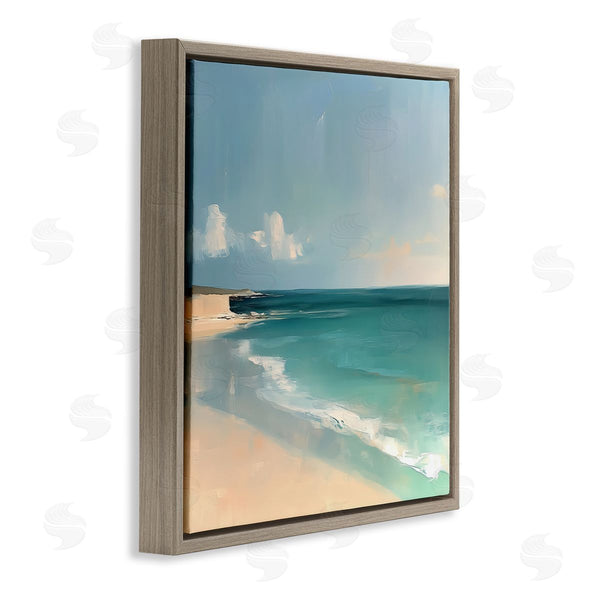 Stupell Industries Annabelle Hall | Expressive Turquoise Horizon