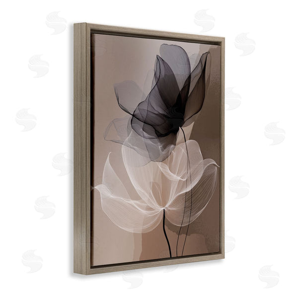 Stupell Industries Annabelle Hall | Gauzy Flowers On Brown