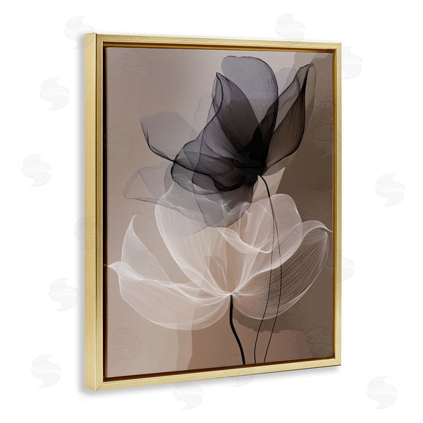 Stupell Industries Annabelle Hall | Gauzy Flowers On Brown