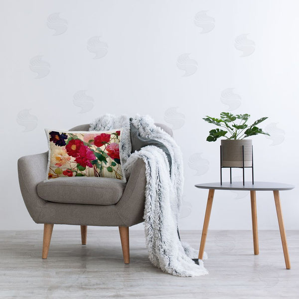 Stupell Industries Annabelle Hall | Haiku Flower Vase Printed Throw Pillow