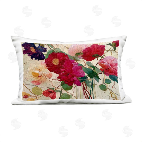 Stupell Industries Annabelle Hall | Haiku Flower Vase Printed Throw Pillow