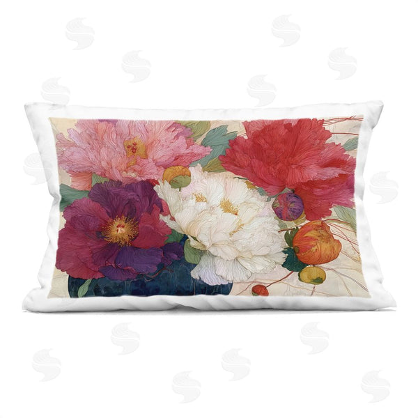 stupell industries Annabelle Hall | Haiku Ornate Flower Petals Printed Throw Pillow