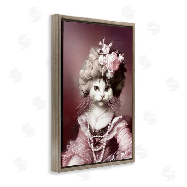 Stupell Industries Annabelle Hall | Historical Fashion Cat Portrait