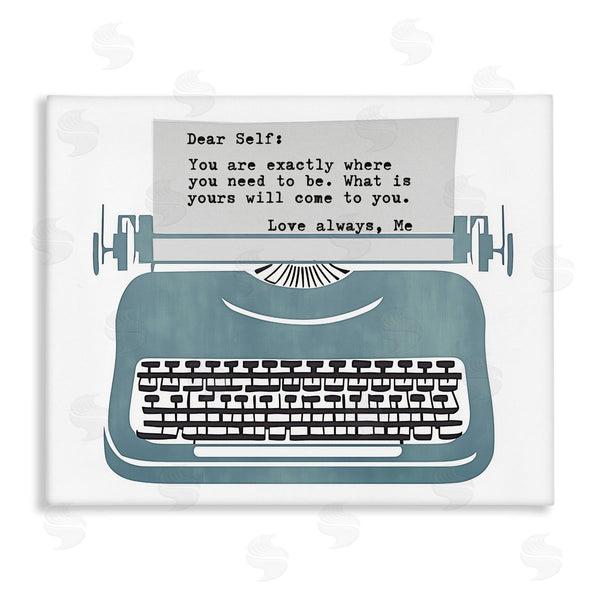 stupell industries Annabelle Hall | Inspirational Typewriter Note to Self