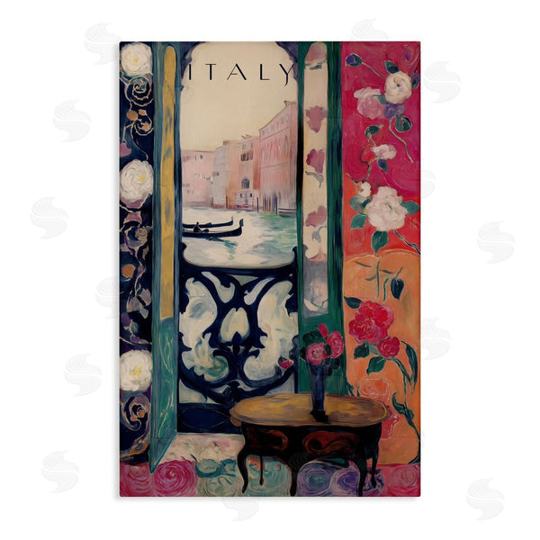 stupell industries Annabelle Hall | Italy Spring Canal View Wall Art