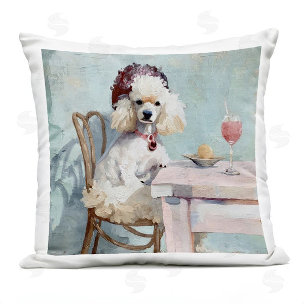 Stupell Industries Annabelle Hall | Ladies Who Lunch Poodle Throw Pillow