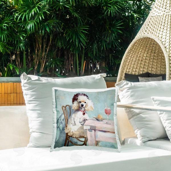 Stupell Industries Annabelle Hall | Ladies Who Lunch Poodle Throw Pillow