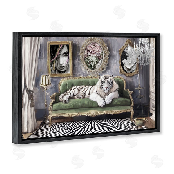Stupell Industries Annabelle Hall | Languid Tiger In Opulent Space