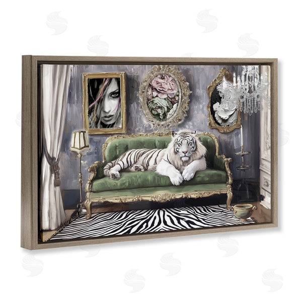 Stupell Industries Annabelle Hall | Languid Tiger In Opulent Space