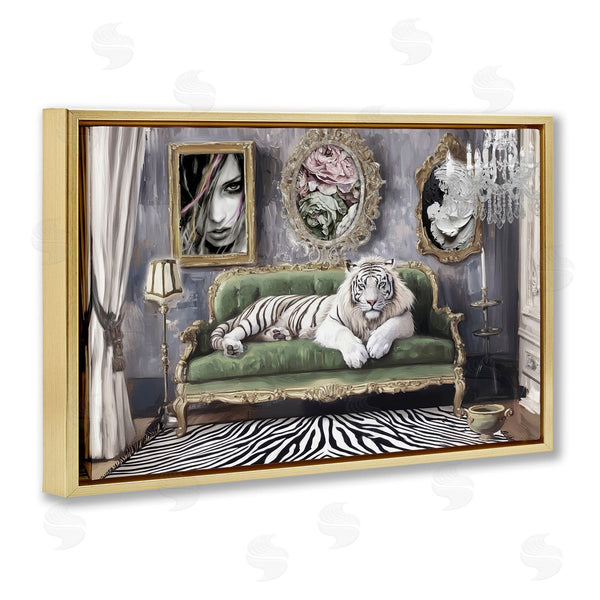 Stupell Industries Annabelle Hall | Languid Tiger In Opulent Space