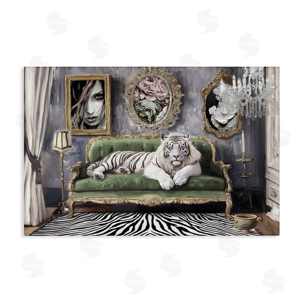 stupell industries Annabelle Hall | Languid Tiger in Opulent Space