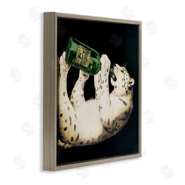 Stupell Industries Annabelle Hall | Leopard Absinthe Bottle