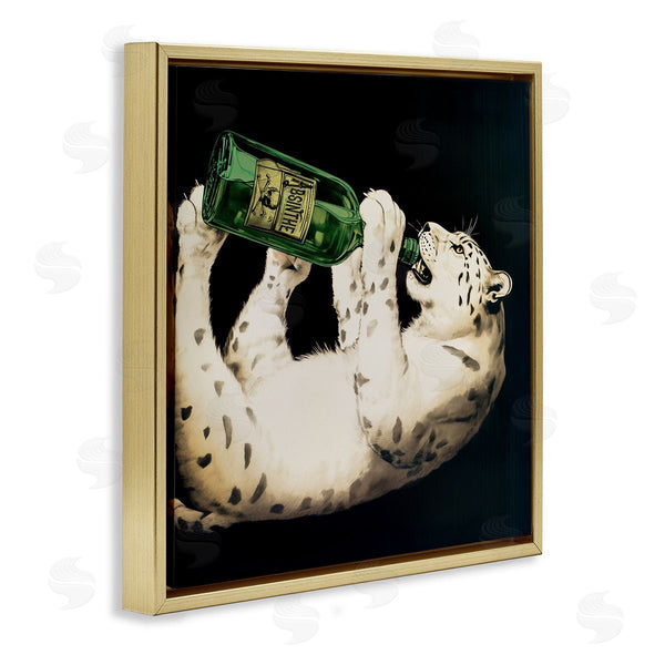 Stupell Industries Annabelle Hall | Leopard Absinthe Bottle