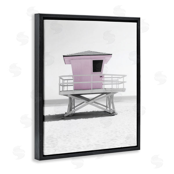 Stupell Industries Annabelle Hall | Lifeguard Station Candy Pink