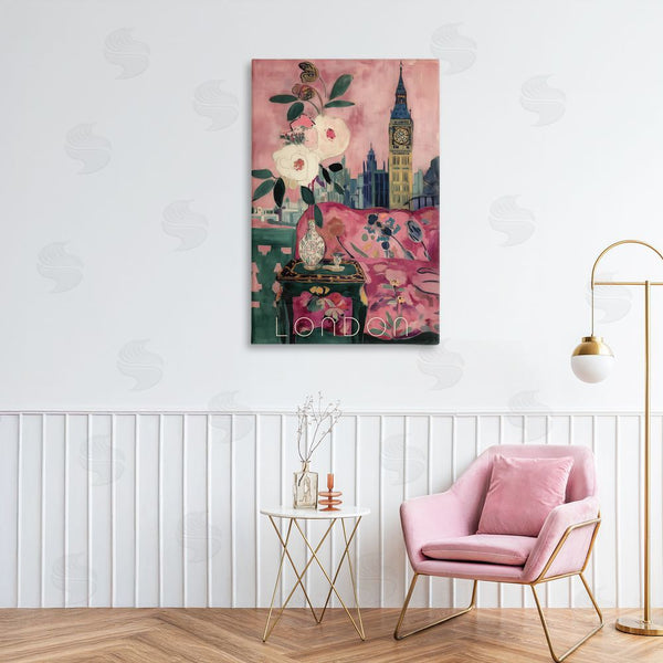 Stupell Industries Annabelle Hall | London Spring Blossoms Wall Art