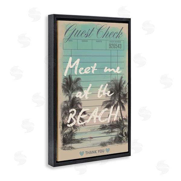 Stupell Industries Annabelle Hall | Meet Me At Beach Check Wall Art