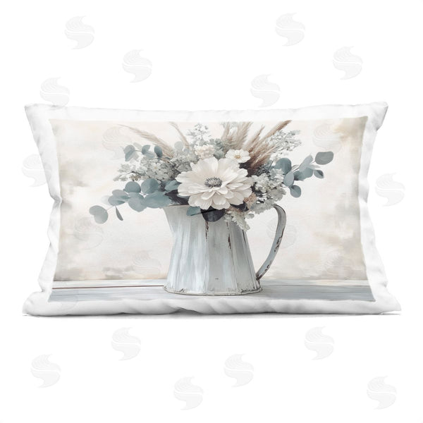stupell industries Annabelle Hall | Mixed Bouquet in Jug Printed Throw Pillow