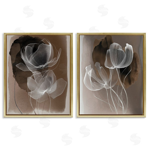 Stupell Industries Annabelle Hall | Mocha Toned Gossamer Roses