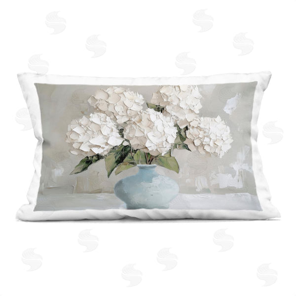 stupell industries Annabelle Hall | Modern Dappled Hydrangea Bouquet Printed Throw Pillow