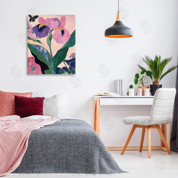 Stupell Industries Annabelle Hall | Modern Iris Smiles Wall Art