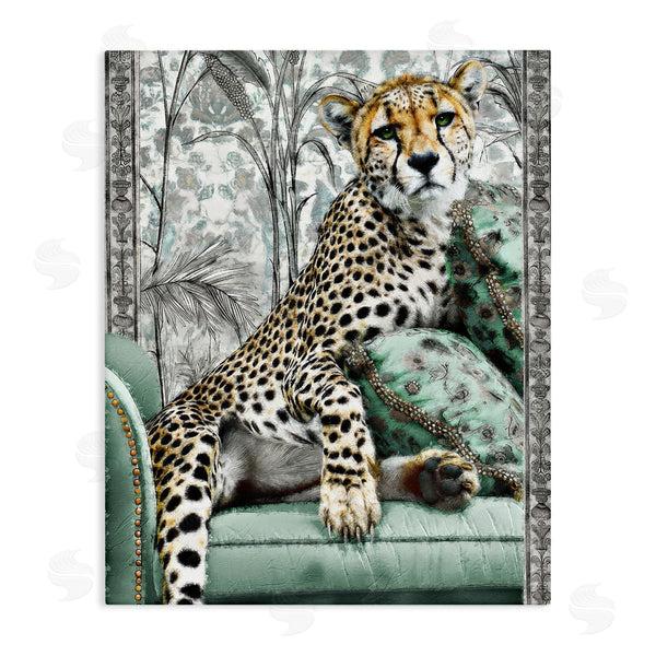 stupell industries Annabelle Hall | Nouveau Cheetah with Glam Details