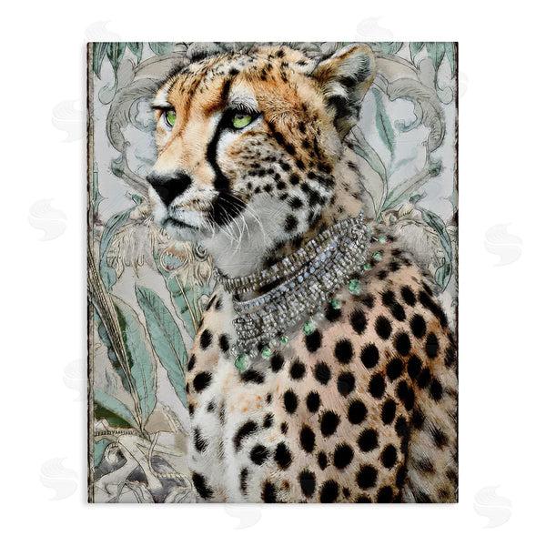 stupell industries Annabelle Hall | Nouveau Style Cheetah with Necklace