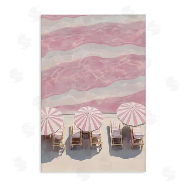 stupell industries Annabelle Hall | Pink Afternoon at Beach