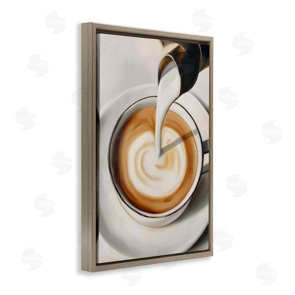Stupell Industries Annabelle Hall | Pouring Latte Milk Swirl