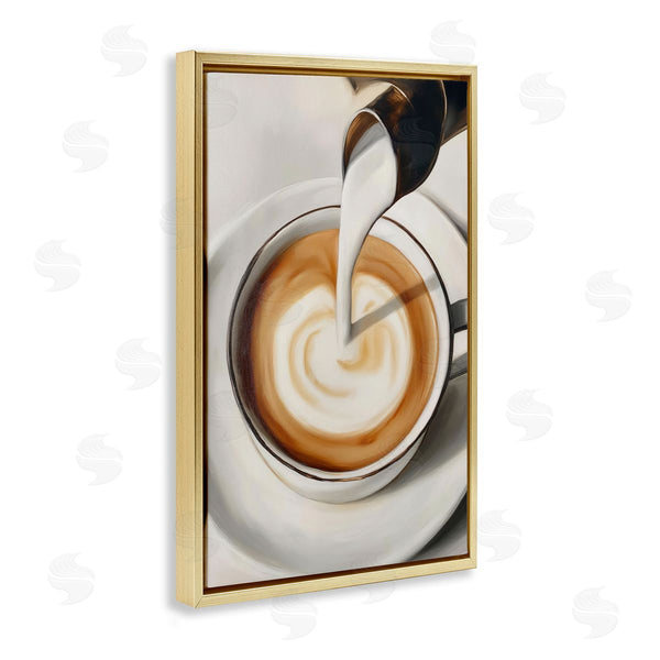 Stupell Industries Annabelle Hall | Pouring Latte Milk Swirl