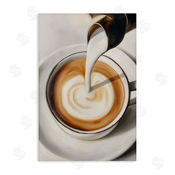 stupell industries Annabelle Hall | Pouring Latte Milk Swirl