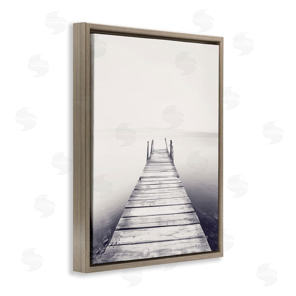 Stupell Industries Annabelle Hall | Quiet Pier Extending On Pond