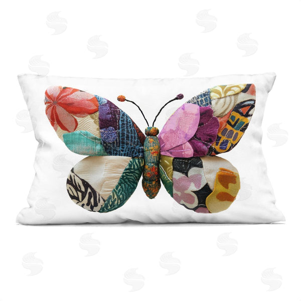 stupell industries Annabelle Hall | Quilt Patterned Butterfly Printed Throw Pillow
