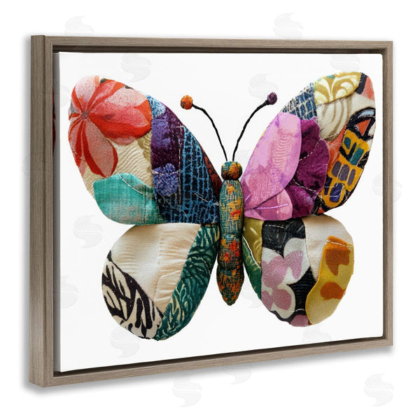 Stupell Industries Annabelle Hall | Quilt Patterned Butterfly Wall Art