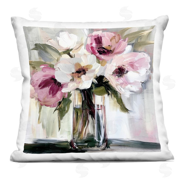 stupell industries Annabelle Hall | Resonance Flower Vase Throw Pillow