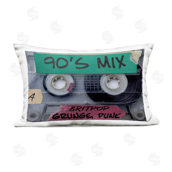 Stupell Industries Annabelle Hall | Retro 90s Mix Cassette Throw Pillow