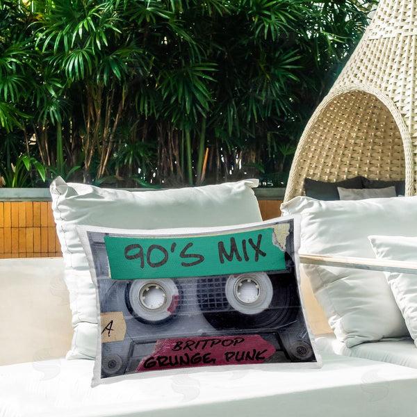 Stupell Industries Annabelle Hall | Retro 90s Mix Cassette Throw Pillow