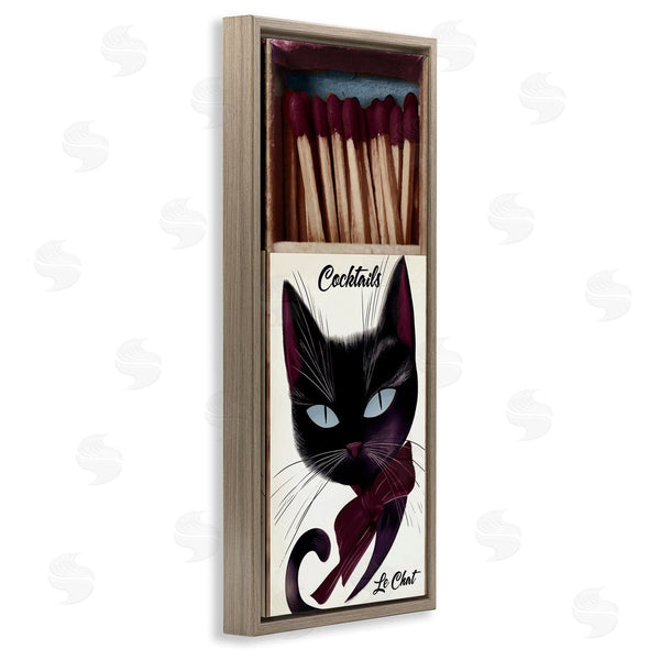 Stupell Industries Annabelle Hall | Retro Cat Matchbox Wall Art