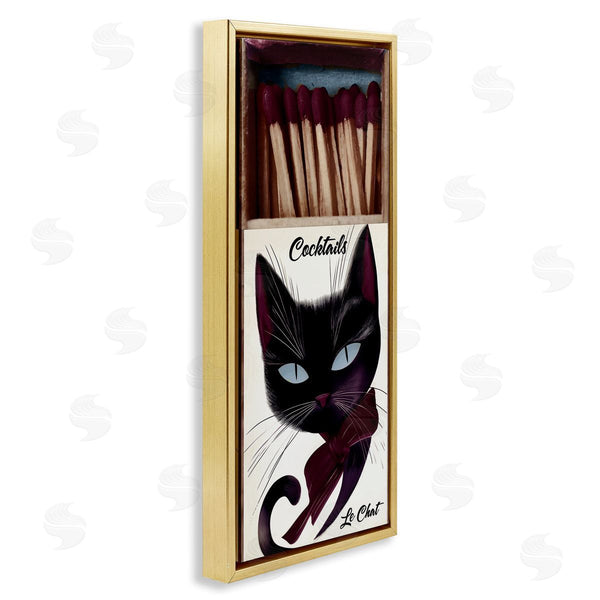Stupell Industries Annabelle Hall | Retro Cat Matchbox Wall Art