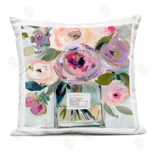 Stupell Industries Annabelle Hall | Romantic Perfume Bottle Bouquet Printed Throw Pillow