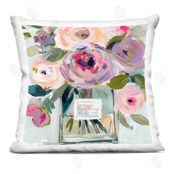 stupell industries Annabelle Hall | Romantic Perfume Bottle Bouquet Printed Throw Pillow