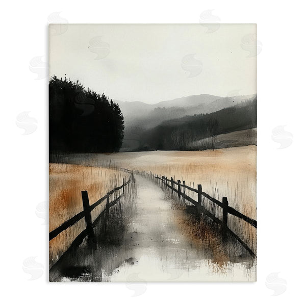 stupell industries Annabelle Hall | Sepia Countryside Path Wall Art