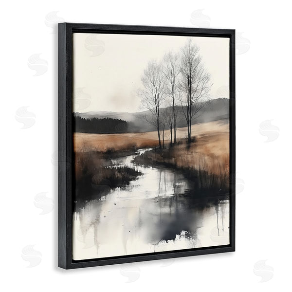 Stupell Industries Annabelle Hall | Sepia Countryside River Wall Art