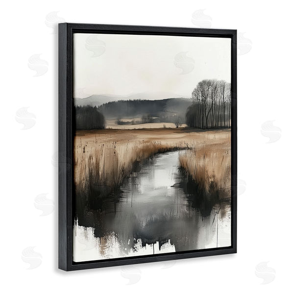 Stupell Industries Annabelle Hall | Sepia Countryside Stream Wall Art
