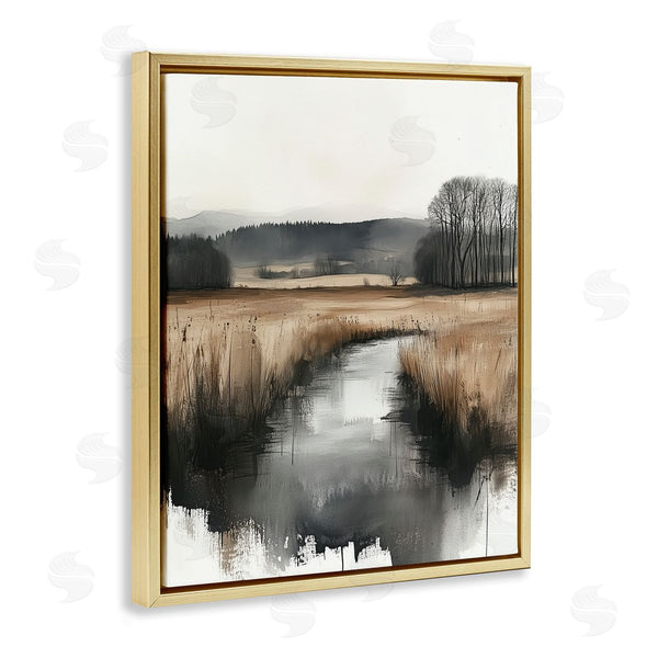 Stupell Industries Annabelle Hall | Sepia Countryside Stream Wall Art