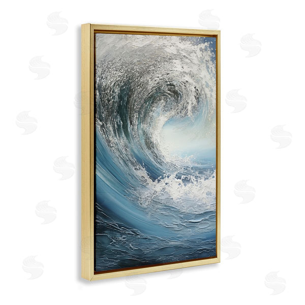 Stupell Industries Annabelle Hall | Silver Crest Of Sea Wave