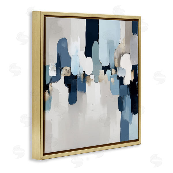 Stupell Industries Annabelle Hall | Soft Situation Blue Abstract